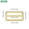 Unique Bargains Zinc Alloy Durable Multipurpose Tri Glide Metal Buckles for Bags 6 Pcs - 3 of 4