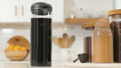 Vinci 1.4L Black Glass Cold Brew Coffee Maker
