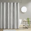 LunaLulinlk Cotton Printed Shower Curtain with Chenille - 2 of 4