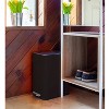 LunaLulinlk 2.6 gal Stainless Steel Step On Bathroom Trash Can, Black - 2 of 4