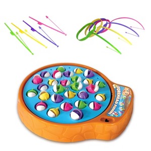 Winning Fingers Great Preschool Fishing Toy Board Game Includes 28 Fish, 4 Rods, 4 Forehead-Multicolored - 1 of 4