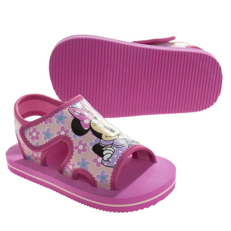 Disney Minnie Mouse Toddler Girls Hook and Loop Sandals, 6 of 9