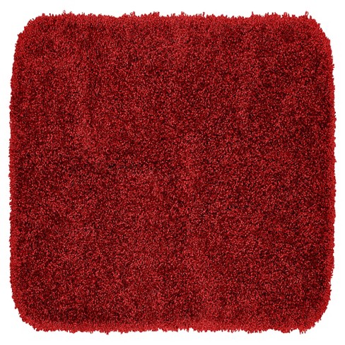 30x50 Serendipity Solid Shaggy Washable Nylon Bath Rug Chili Pepper Red -  Garland : Target