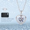 Moissanite Necklace for Women, 1 Carat Heart Moissanite Pendant with 925 Sterling Silver Necklace for Wife, Mom, Girlfriend Jewelry Gifts - 4 of 4