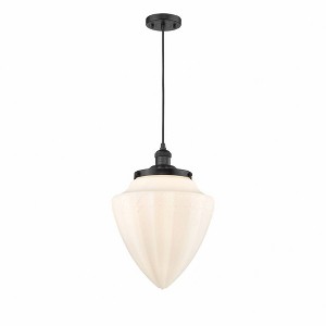 Bullet - 1 Light Cord Hung Mini Pendant In Traditional Style-16.5 Inches Tall and 12 Inches Wide - 1 of 1