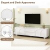 TV Entertainment Center With 5 Iron Round Legs For TVs Up To 75",TV Cabinet Storage With Arched Doors And 2 Drawers,TV Stands Corner-Maison Boucle - 3 of 4