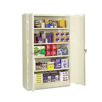 Putty Steel Lockable Office Cabinet with Adjustable Shelving