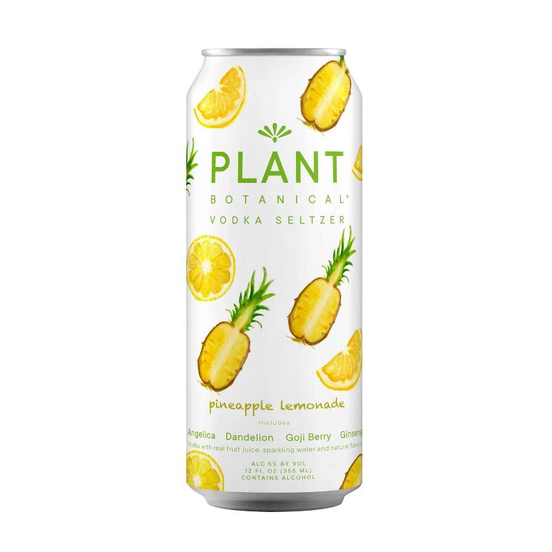 Plant Botanical Hard Vodka Seltzer Variety Pack 8pk/12 fl oz Cans, 6 of 10