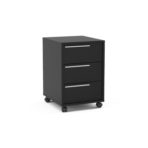 Oxford 3 Drawer File Cabinet Black Chique Target