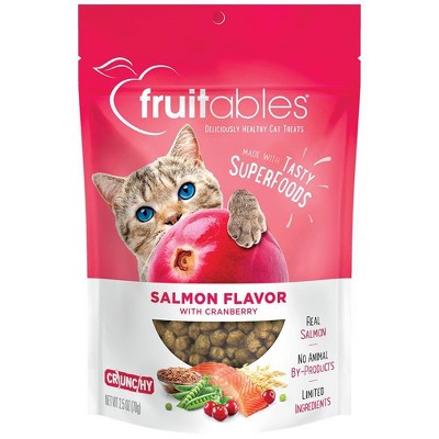 Fruitables Healthy Low Calorie Salmon and Cranberry Crunchy Cat Treat - 2.5oz