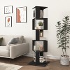QingMoon Geometric Bookshelf 6 Tier S-Shaped Bookcase, Multi-Function Creative Bookshelf, for Bedroom, Living Room, Office - 2 of 4