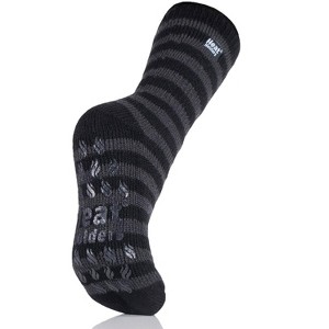 Women's Stripe Slipper Socks - 1 of 2