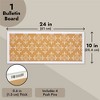 Juvale Juvale Vertical Cork Board – Ornate Rectangle Bulletin Board for Office, Kitchen, Dorm Room Wall (10x24) - 4 of 4