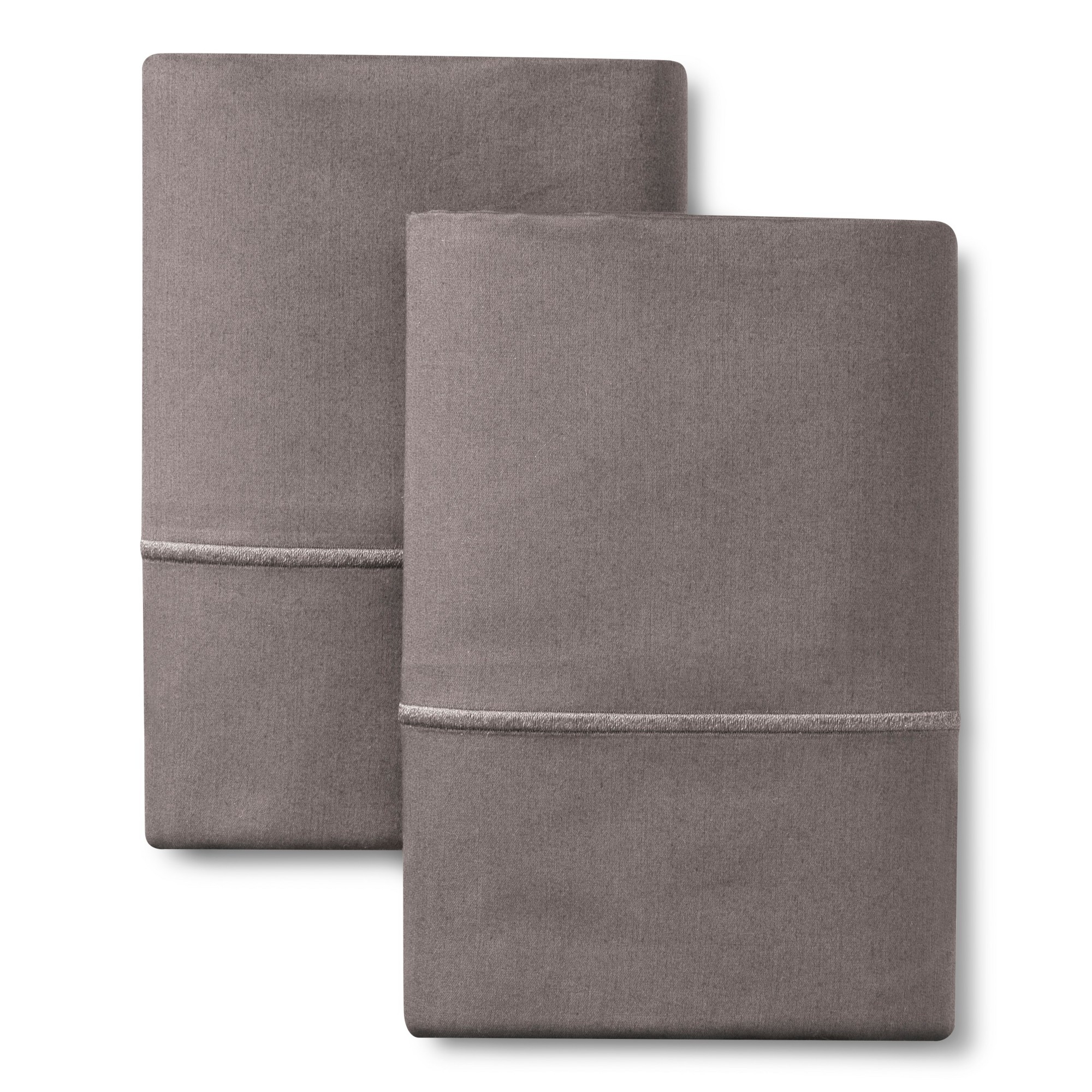 King 1000 Thread Count Supima Cotton Pillowcase Set Gray Marble - Fieldcrest , Earth Gray