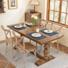 Aoibox Set of 4 Dual-Layered Thickened Faux Linen Cloth Place Mats, Heat Resistant Machine Washable Wrinkle Free Table Mats for Indoor/Outdoor Use - 4 of 4