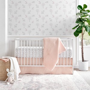 Mills Waffle  4pc Baby Crib Bedding Set - Levtex Baby - 1 of 4