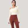 Anna-Kaci Active Women's Off Shoulder Long Sleeve Activewear Crop Top with Streamlined Fit and Lightweight Stretch Fabric - 4 of 4