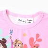 PATPAT Disney Princess Outfits Set for Toddler Girls Ruffle Hem Long-sleeve Tops Stripe Pattern leggings 2PCS - 4 of 4