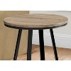 Monarch Specialties Accent Table Side Round End Nightstand Lamp Living Room Bedroom Metal Laminate Black Contemporary Modern - 3 of 4