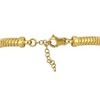 EVERLY JEWELRY | Yellow Plated Sterling Silver 1 1/2 CT TGW Cubic Zirconia 5.3mm bombe Omega Style Bracelet, 7 inc+1 inc 1/4 incExt. - 4 of 4