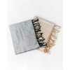 Slickblue Handwoven Cotton Hand Towel with Tassels, Decorative Kitchen & Bath Towel, Beige or Navy, 20x20 - 3 of 3