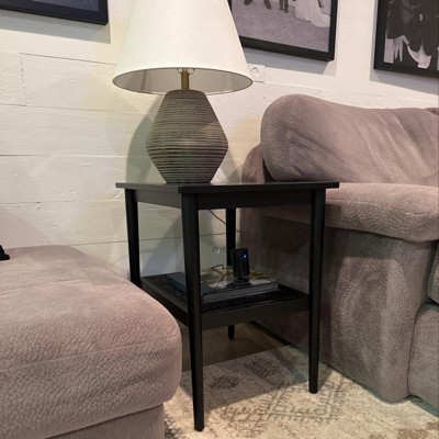 Wood & Steel Accent Side Table - Natural/black - Hearth & Hand™ With  Magnolia : Target