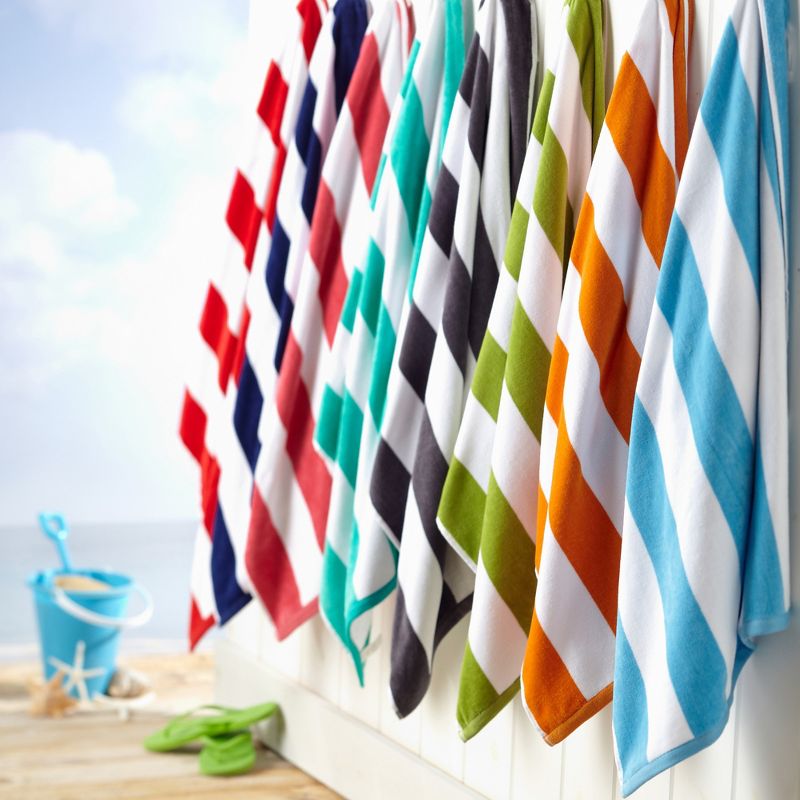 100% Cotton Cabana 4 Pack Beach Towels - Great Bay Home, 3 of 7