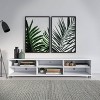 Hollywood TV Stand for TVs up to 85" White - CorLiving: Modern Laminate Console with Open Shelves - 3 of 4