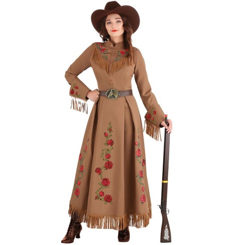  Large Women Annie Oakley Cowgirl Costume For Women,  Red/brown : Target