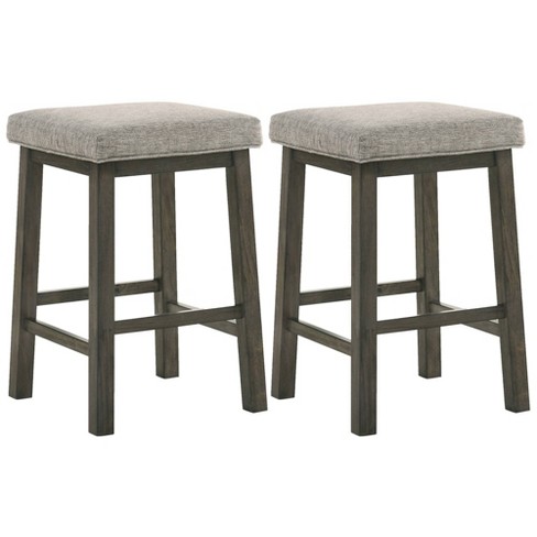 Wood and fabric online bar stools