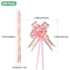 Unique Bargains Plastic Gold Edge PP Plastic Glossy Appearance Gift Wrap Satin Pull Bows 200 Count - 3 of 4