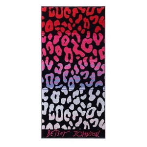 Betseyville Betsey Johnson Ombre Leopard Beach Towel Pink - 1 of 4