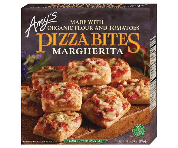 Amy's Organic Margherita Frozen Pizza Bites - 7oz