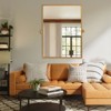 Golden Wrought Iron Swivel Rectangle Mirror - 60x80x2.5cm with Metal Hardware - 2 of 3