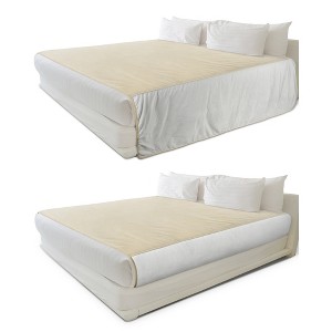 Catalonia Waterproof Mattress Protector, Love Blanket for Couples, Splash-Proof Bed Blankets, Stain Resistant & Noiseless Design for King/Queen Beds - 1 of 4