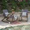 GDFStudio Sally Acacia Wood Rocking Chairs with Water Resistant Cushions(Set of 2) - 2 of 4