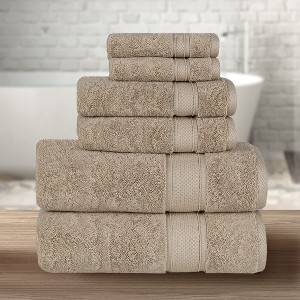 BAGOKIE 6 Pieces Towel Set for Bathroom - 1 of 4