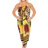 LA LEELA Women's Holiday Beachwear Summer Maxi Swimsuit Pareo Swim Cover Up Wraps Casual Beach Sarong Coverups One Size Yellow, Floral - 2 of 4