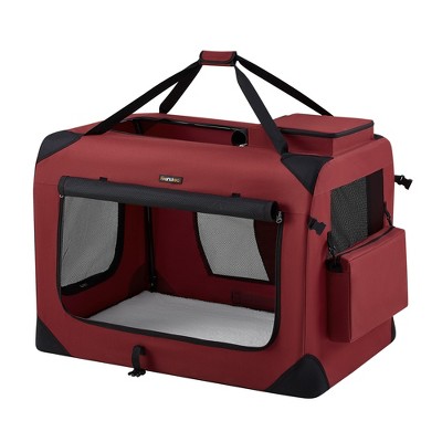 Dog Crate, 30 Inch Medium Dog Cage With Divider And Plastic Leak-Proof