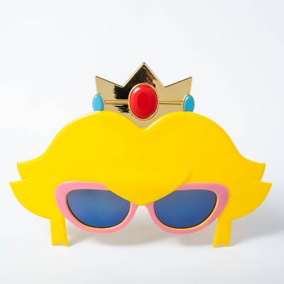 Sun-Staches Super Mario Princess Peach Costume Glasses Pink: Girls' Princess Accessories, Ages 3+