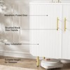 Fluted Accent Cabinet with Storage, 2 Doors & Adjustable Shelf - 3 of 4