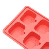 Unique Bargains Ice Tray 6-Cavity TV Ice Mould with Lid Square Hand Wash Only Silicone 6.30"x4.33"x1.18" 1 Pc - 3 of 3