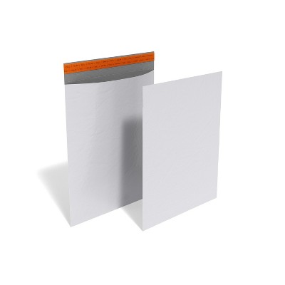 HITOUCH BUSINESS SERVICES Self-Sealing Poly Mailer 14" x 17" White 100/Box CW56582