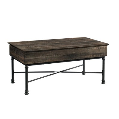 Canal Street Lift Top Coffee Table with Storage Carbon Oak - Sauder