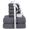 Noble House Ultra Soft 100% Cotton Extra Heavy & Absorbent Hotel & Spa Feel 6pc Bath Towel Set Bathroom 2 Bath Towels 2 Hand Towels 2 Washcloths - 2 of 4
