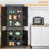 70.75" Freestanding Kitchen Pantry with 4 Doors, and 2 Large Cabinets, Tall Storage Cabinet with Wide Drawer for Kitchen Dining Room - 4 of 4