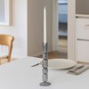 Decorative Bubble Taper Candle Holder for Home Decor - Contemporary Smoked Glass Candlestick Holder for Table Centerpieces - 3 of 4