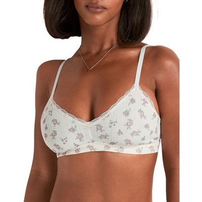 Adore Me Women's Pointelle Wireless Triangle Bralette