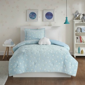 3Pcs Comforter Set, Kids Cozy Bedding Set, Microfiber Bed Comforter - 1 of 4