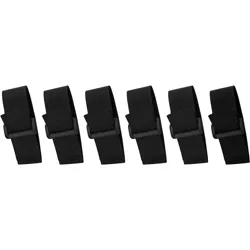 Musician's Gear Cinch Style Cable Straps (6 Pack) Black 8 in.